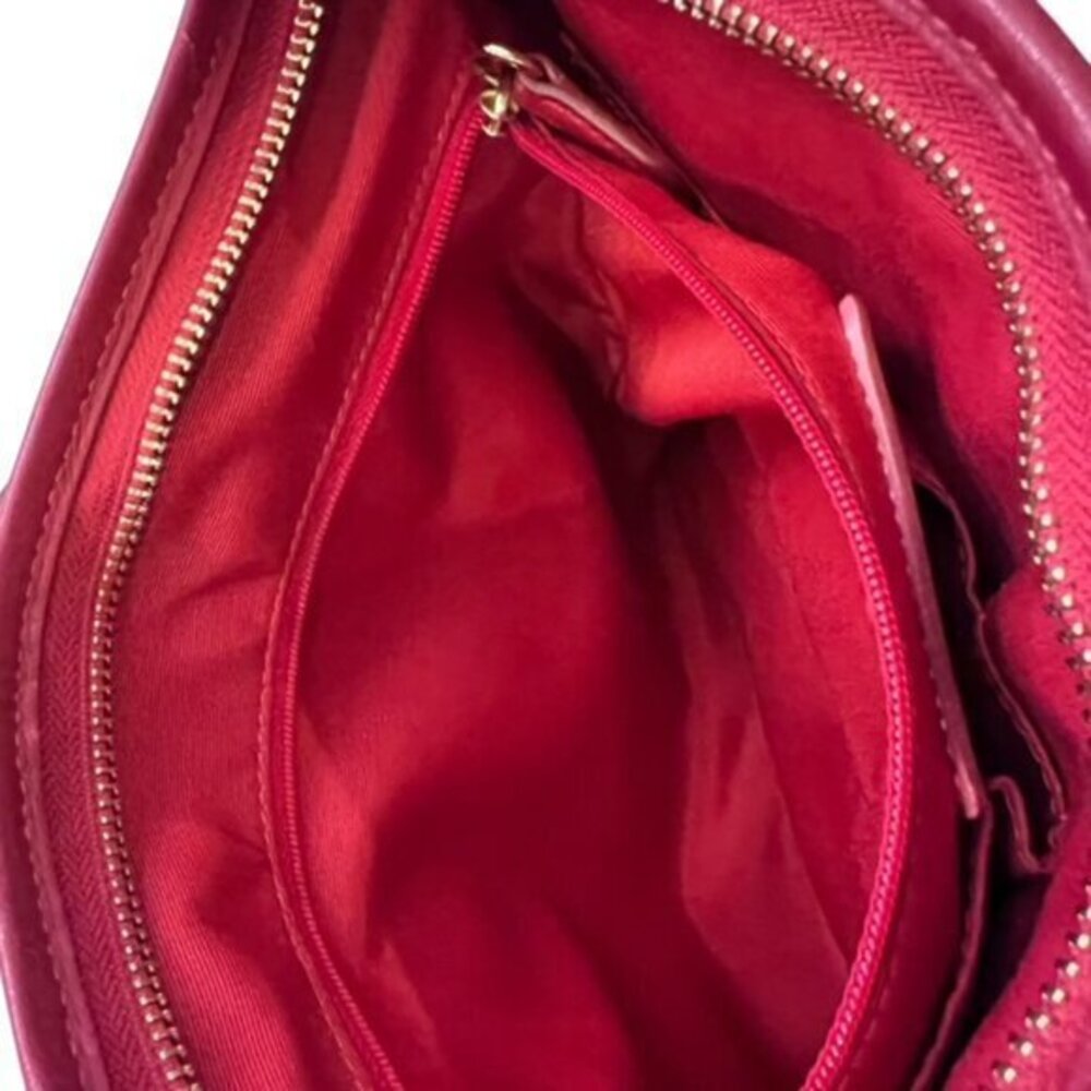 🎉SALE🎉 COACH Signature Varsity Stripe Crossbody Bag Brown Red‎ PVC - Picture 16 of 16